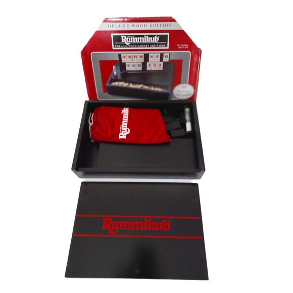 Rummikub Pramium Wood Game with Cabinet & Racks in original packaging EX… - Picture 2 of 5
